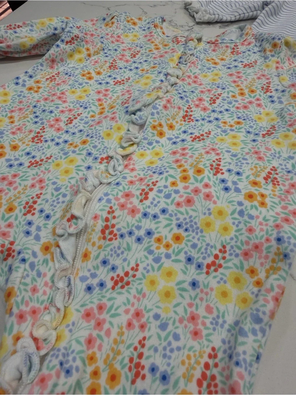 Little Me 3 Month Baby Girl Sleeper Footie Lot